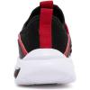 imageNautica Kids Athletic SlipOn Sneakers  Comfortable Bungee Running Shoes for Boys and Girls  Stylish and Supportive Footwear for Active Kids Big KidLittle KidToddlerBlack Redshay