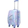 imageNautica Kids Luggage  18 Airline Approved Rolling Hardside Upright Carryon Suitcase Set with Wheels Shark Attack  5pc Travel SetPastel Shell