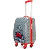 imageNautica Kids Luggage  18 Airline Approved Rolling Hardside Upright Carryon Suitcase Set with Wheels Shark Attack  5pc Travel SetShark Attack