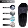 imageNautica Mens Athletic Slides Sport Shower Sandals for Indoor amp Outdoor  Lightweight Durable and ComfortableBlack Charcoal