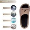 imageNautica Mens Athletic Slides Sport Shower Sandals for Indoor amp Outdoor  Lightweight Durable and ComfortableDark Tan