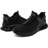 imageNautica Mens Casual Fashion Sneakers  Lightweight LaceUp Athletic Walking Shoes for Gym amp Tennis ComfortableBlackwandal