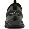 imageNautica Mens Casual Fashion Sneakers  Lightweight LaceUp Athletic Walking Shoes for Gym amp Tennis ComfortableOlive Black