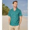 imageNautica Mens Nautica Sustainably Crafted Printed ShortSleeve ShirtCoastal Pine