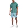 imageNautica Mens Nautica Sustainably Crafted Printed ShortSleeve ShirtCoastal Pine