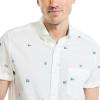 imageNautica Mens Nautica Sustainably Crafted Printed ShortSleeve ShirtSail White