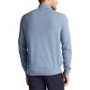 imageNautica Mens Navtech QuarterZip SweaterDeep Anchor Heather