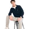 imageNautica Mens Navtech QuarterZip SweaterFrench Navy