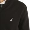 imageNautica Mens Navtech QuarterZip SweaterLuxury Black