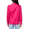 imageNautica Womens Button Front Long Sleeve Roll Tab ShirtAster Pink