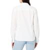 imageNautica Womens Button Front Long Sleeve Roll Tab ShirtBright White