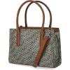 imageNautica Womens Sandy Jr Top Handel Satchel with Removable Crossbody StrapOlive Lakeside Jacquard