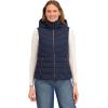 imageNautica Womens Stretch Puffer Vest  WaterResistant Transitional Layer with Detachable HoodNavy Seas