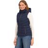 imageNautica Womens Stretch Puffer Vest  WaterResistant Transitional Layer with Detachable HoodNavy Seas