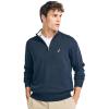 imageNautica Mens Navtech QuarterZip SweaterNavtech Collection FallWinter 2024 Navy Seas
