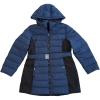 imageNautica Womens Flex Fit Puffer Jacket  Winter Coat With Removable Hood Belted WaistBluenight Navy