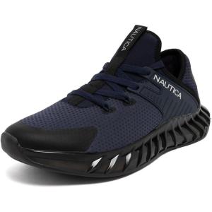 imageNautica Mens Casual Fashion Sneakers  Lightweight LaceUp Athletic Walking Shoes for Gym amp Tennis ComfortableNavy Blackkediri