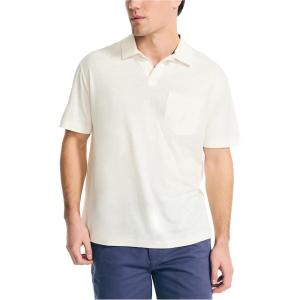 imageNautica Mens Nautica Competition Sustainably Crafted Classic Fit PoloSail White