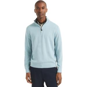 imageNautica Mens Navtech QuarterZip SweaterCrystal Bay Heather