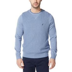 imageNautica Mens Ribbed SweaterDeep Anchor Heather