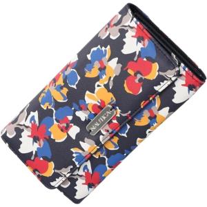 imageNautica Money Manager RFID Slim and Small Wallet for Women  Credit Card Holder with Coin Purse and Zipper Wallet Womens Clutch OrganizerFloating Floral Indigo