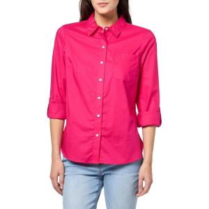 imageNautica Womens Button Front Long Sleeve Roll Tab ShirtAster Pink