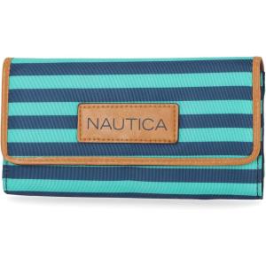 imageNautica womens The Perfect Carry All Money Manager Wallet Organizer with RFID Blocking Wallet  Organizer with RFID BlockingSpectra Green