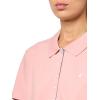 imageNautica Womens 5Button Short Sleeve Breathable 100 Cotton Polo ShirtBridal Rose