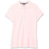 imageNautica Womens 5Button Short Sleeve Breathable 100 Cotton Polo ShirtCradle Pink
