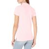 imageNautica Womens 5Button Short Sleeve Breathable 100 Cotton Polo ShirtCradle Pink
