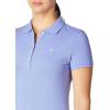 imageNautica Womens 5Button Short Sleeve Breathable 100 Cotton Polo ShirtDeep Peri