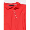 imageNautica Womens 5Button Short Sleeve Breathable 100 Cotton Polo ShirtHibiscus