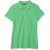 imageNautica Womens 5Button Short Sleeve Breathable 100 Cotton Polo ShirtLeaf Green
