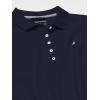 imageNautica Womens 5Button Short Sleeve Breathable 100 Cotton Polo ShirtNavy