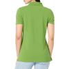 imageNautica Womens 5Button Short Sleeve Breathable 100 Cotton Polo ShirtSalted Lime