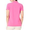 imageNautica Womens 5Button Short Sleeve Breathable 100 Cotton Polo ShirtSangria Sunset