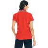 imageNautica Womens 5Button Short Sleeve Breathable 100 Cotton Polo ShirtTomales Red