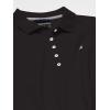 imageNautica Womens 5Button Short Sleeve Breathable 100 Cotton Polo ShirtTrue Black