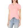 imageNautica Womens 5Button Short Sleeve Breathable 100 Cotton Polo ShirtAloha Pink