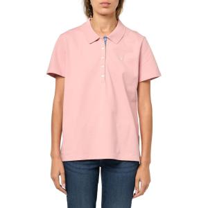 imageNautica Womens 5Button Short Sleeve Breathable 100 Cotton Polo ShirtBridal Rose