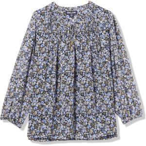 imageNautica Womens 5Button Short Sleeve Breathable 100 Cotton Polo ShirtFrench Blue Multi