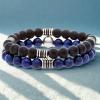 imageNautica 10 mm Stretch Bead Bracelet Set for Men Stainless Steel