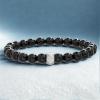 imageNautica 12 mm Stretch Bead Bracelet for Men Stainless Steel