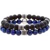 imageNautica 10 mm Stretch Bead Bracelet Set for Men Stainless Steel