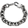 imageNautica 125 mm Cable Chain Bracelet for Men Oxidized Stainless Steel 9 Inches