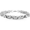 imageNautica 8 mm Byzantine Chain Bracelet for Men Stainless Steel 85 Inches