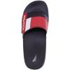 imageNautica Mens Athletic Slide Sandal Adjustable Straps Comfort SlipOnBower 2blackWhiteRed