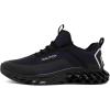 imageNautica Mens Casual Fashion Sneakers  Lightweight LaceUp Athletic Walking Shoes for Gym amp Tennis ComfortableNavy Blackwyern