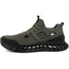imageNautica Mens Casual Fashion Sneakers  Lightweight LaceUp Athletic Walking Shoes for Gym amp Tennis ComfortableOlive Blacklazith