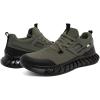 imageNautica Mens Casual Fashion Sneakers  Lightweight LaceUp Athletic Walking Shoes for Gym amp Tennis ComfortableOlive Blacklazith